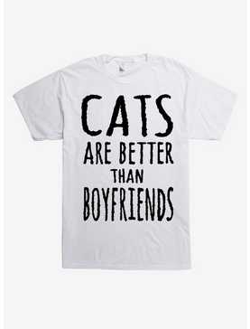 Cats Are Better Than Boyfriends T-Shirt, , hi-res