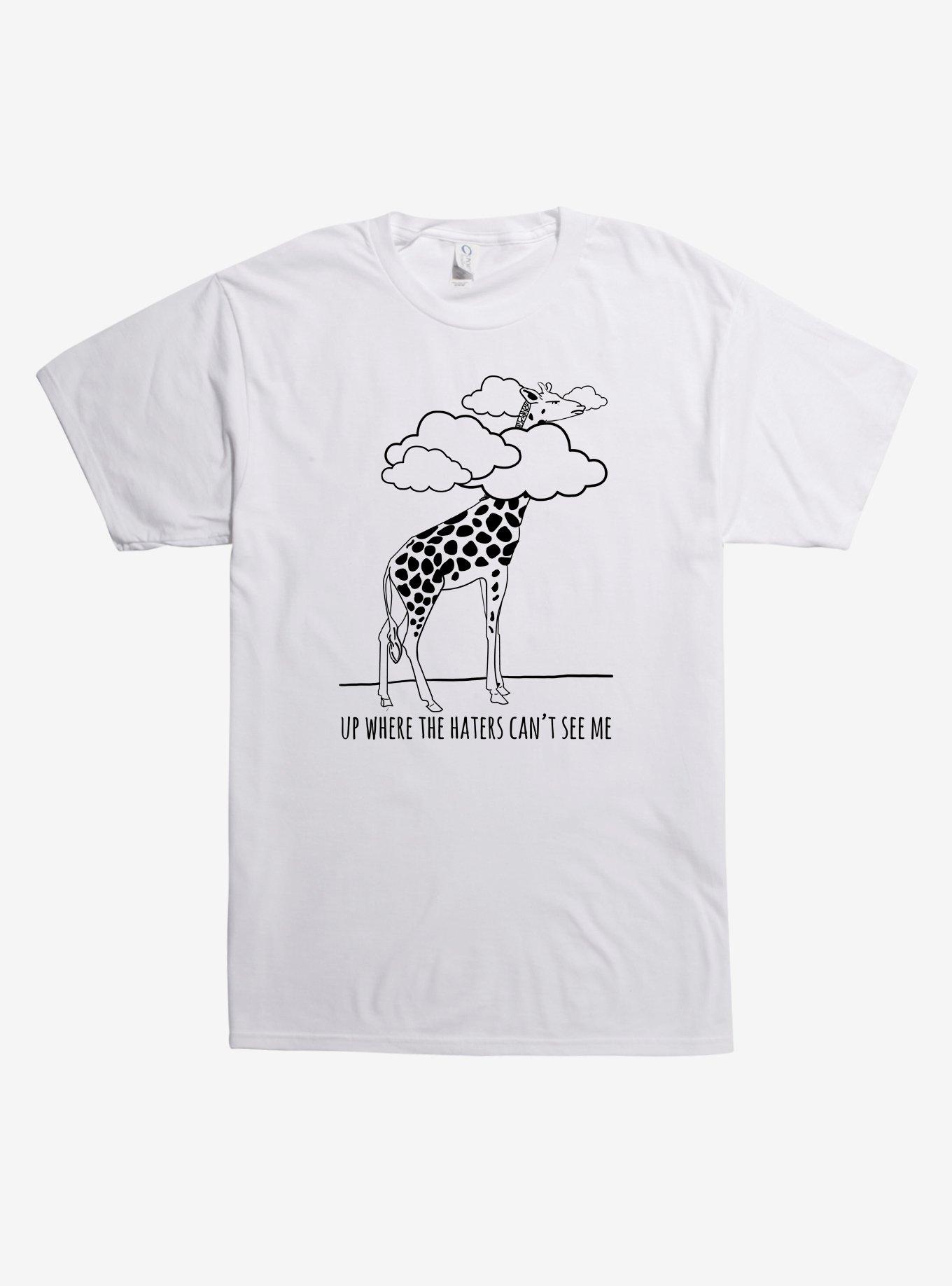 Haters Can't See Me Giraffe T-Shirt, , hi-res