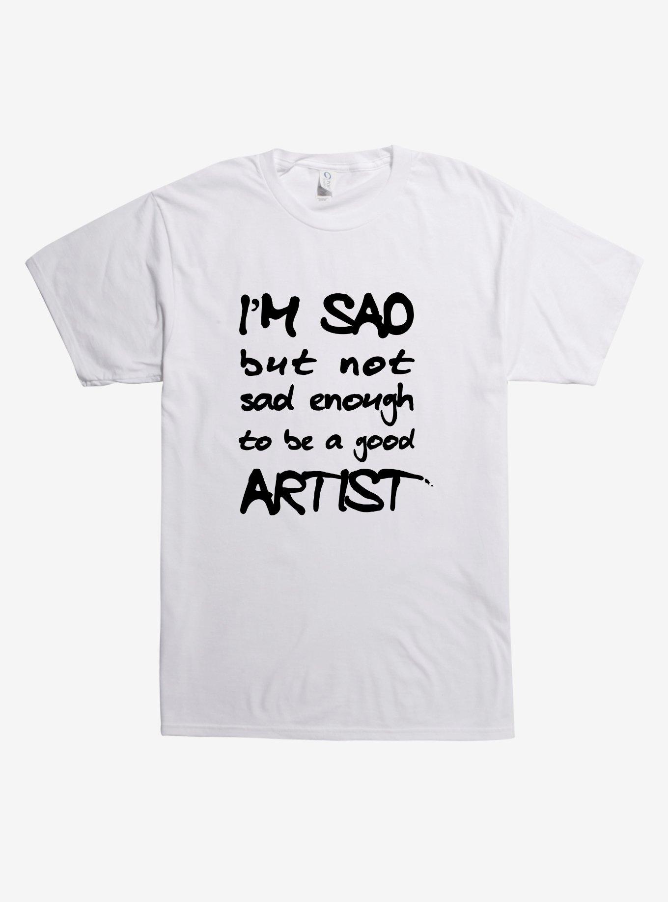 I'm Sad But Not Sad Enough T-Shirt, WHITE, hi-res