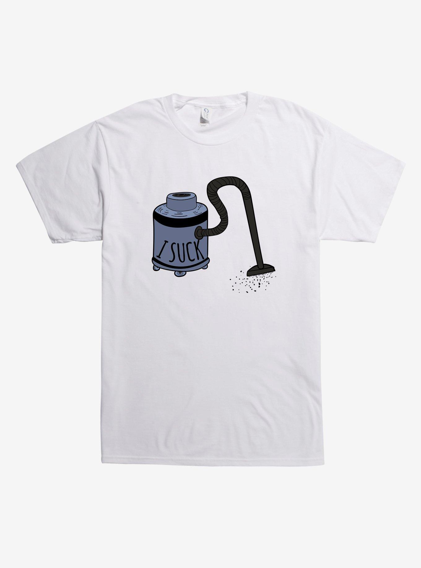 I Suck Vacuum TShirt WHITE Hot Topic