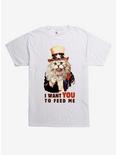 I Want You To Feed Me Cat T-Shirt, WHITE, hi-res