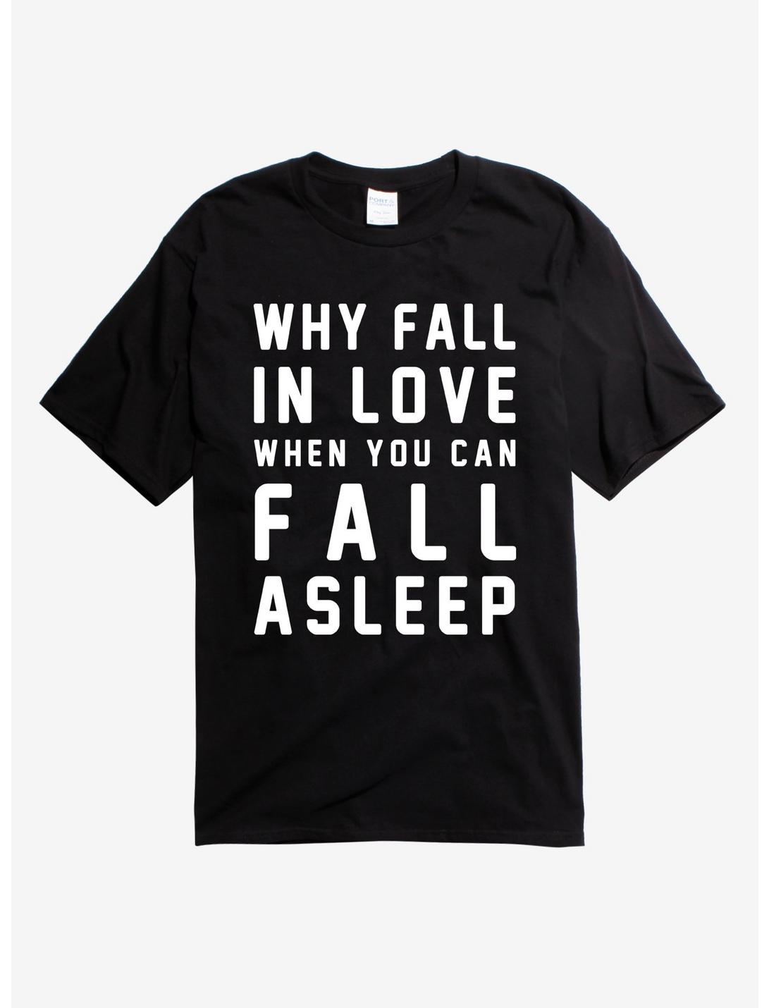 Why Fall In Love T-Shirt, BLACK, hi-res