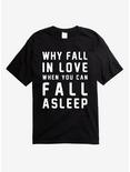 Why Fall In Love T-Shirt, BLACK, hi-res