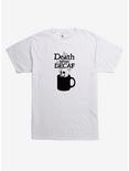 Death Before Decaf T-Shirt, WHITE, hi-res