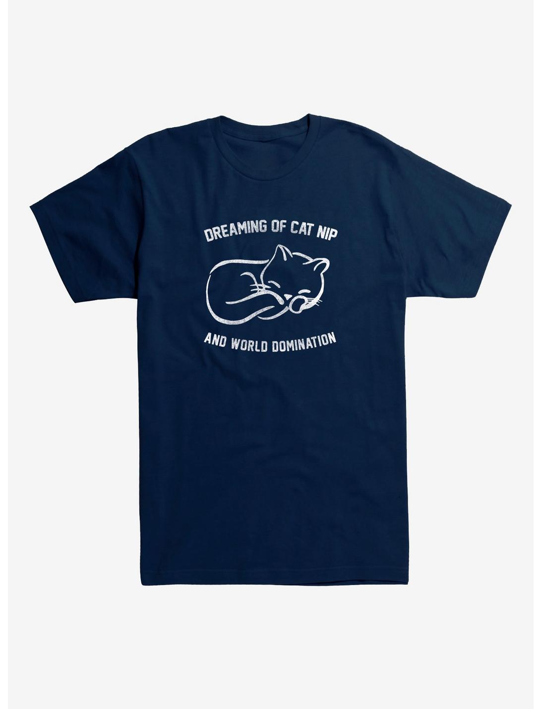 Cat Nip Domination T-Shirt, NAVY, hi-res