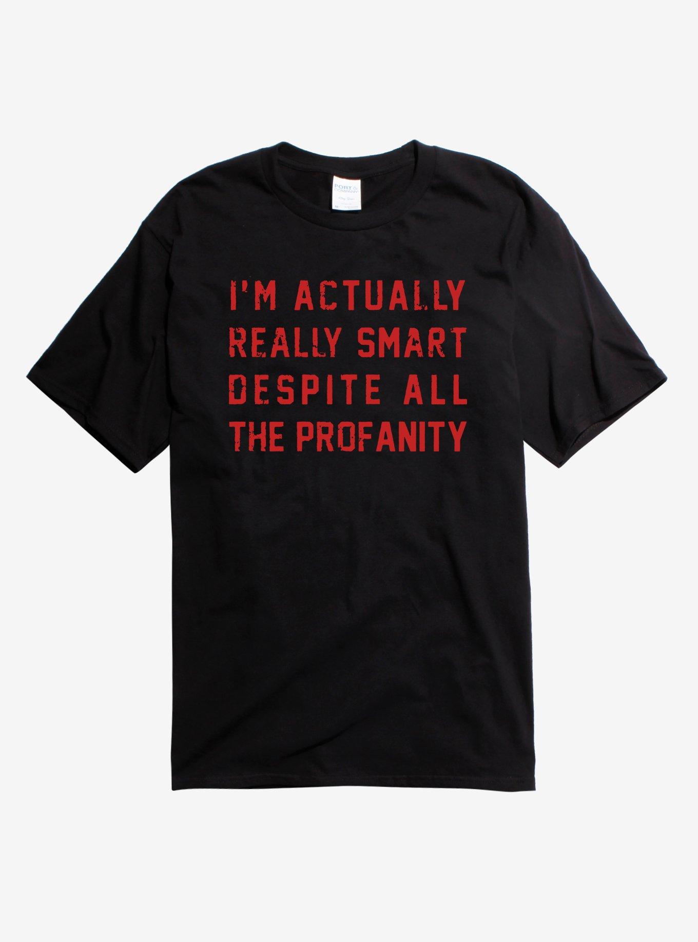 I'm Actually Really Smart T-Shirt - BLACK | Hot Topic