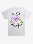 I Will Hurt You Rose T-Shirt, WHITE, hi-res