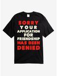 Friendship Denied T-Shirt, BLACK, hi-res