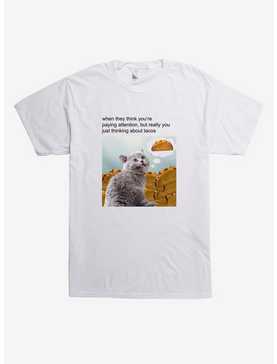 Thinking About Tacos Cat T-Shirt, , hi-res