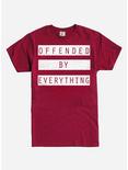 Offended By Everything T-Shirt, RED, hi-res