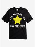Ask Me About My Fandom T-Shirt, BLACK, hi-res