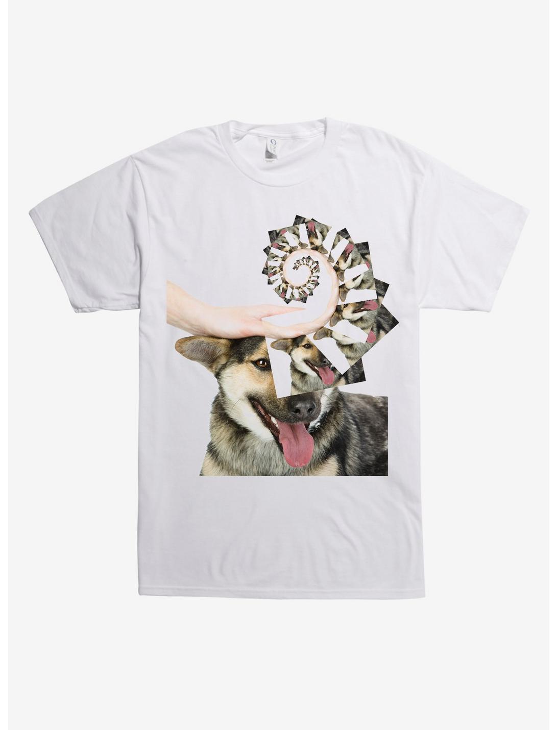 Spiral Dog T-Shirt, WHITE, hi-res
