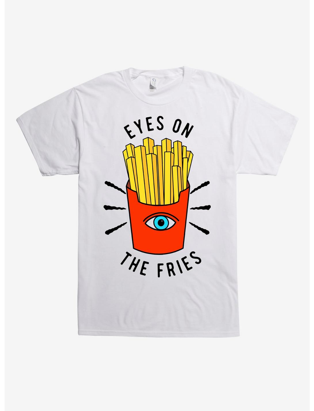 Eyes On The Fries T-Shirt, WHITE, hi-res