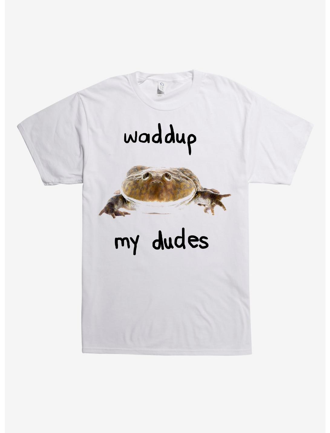 Waddup My Dudes Toad T-Shirt, WHITE, hi-res