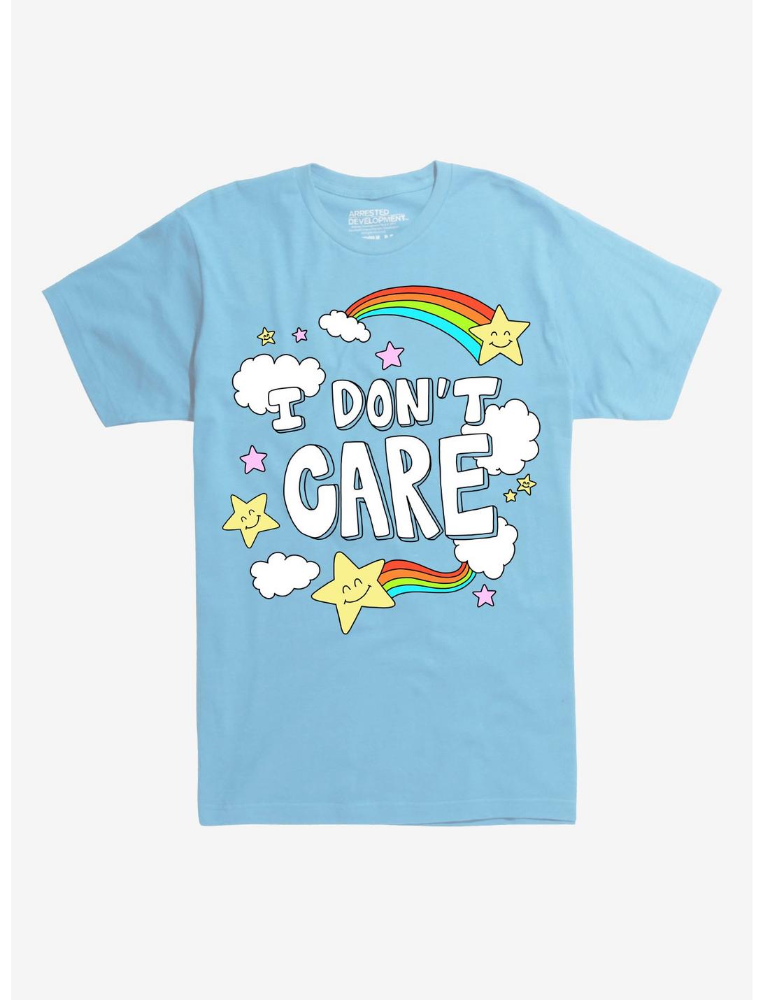 I Don't Care T-Shirt, LIGHT BLUE, hi-res