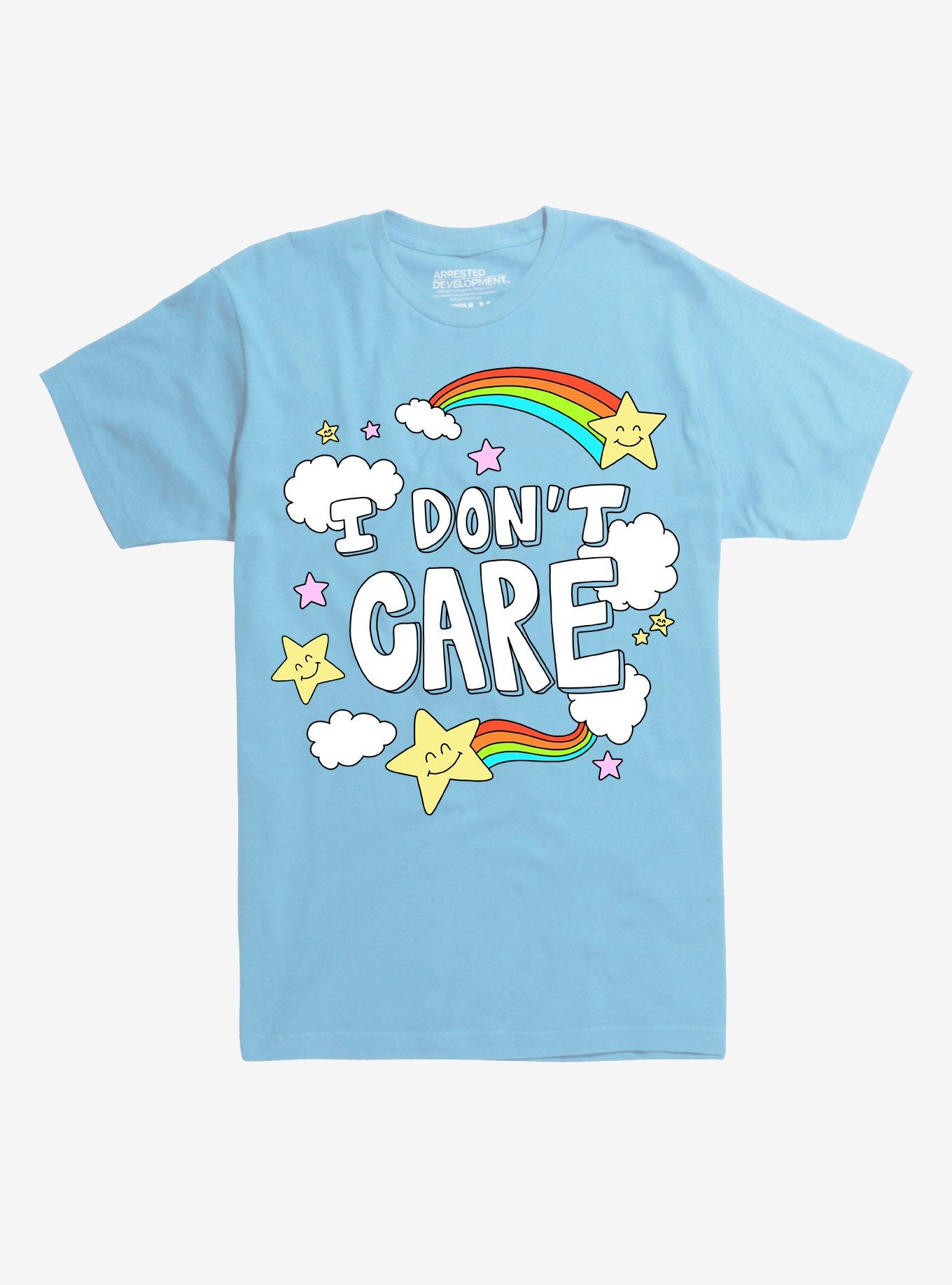 I Don't Care T-Shirt, LIGHT BLUE, hi-res