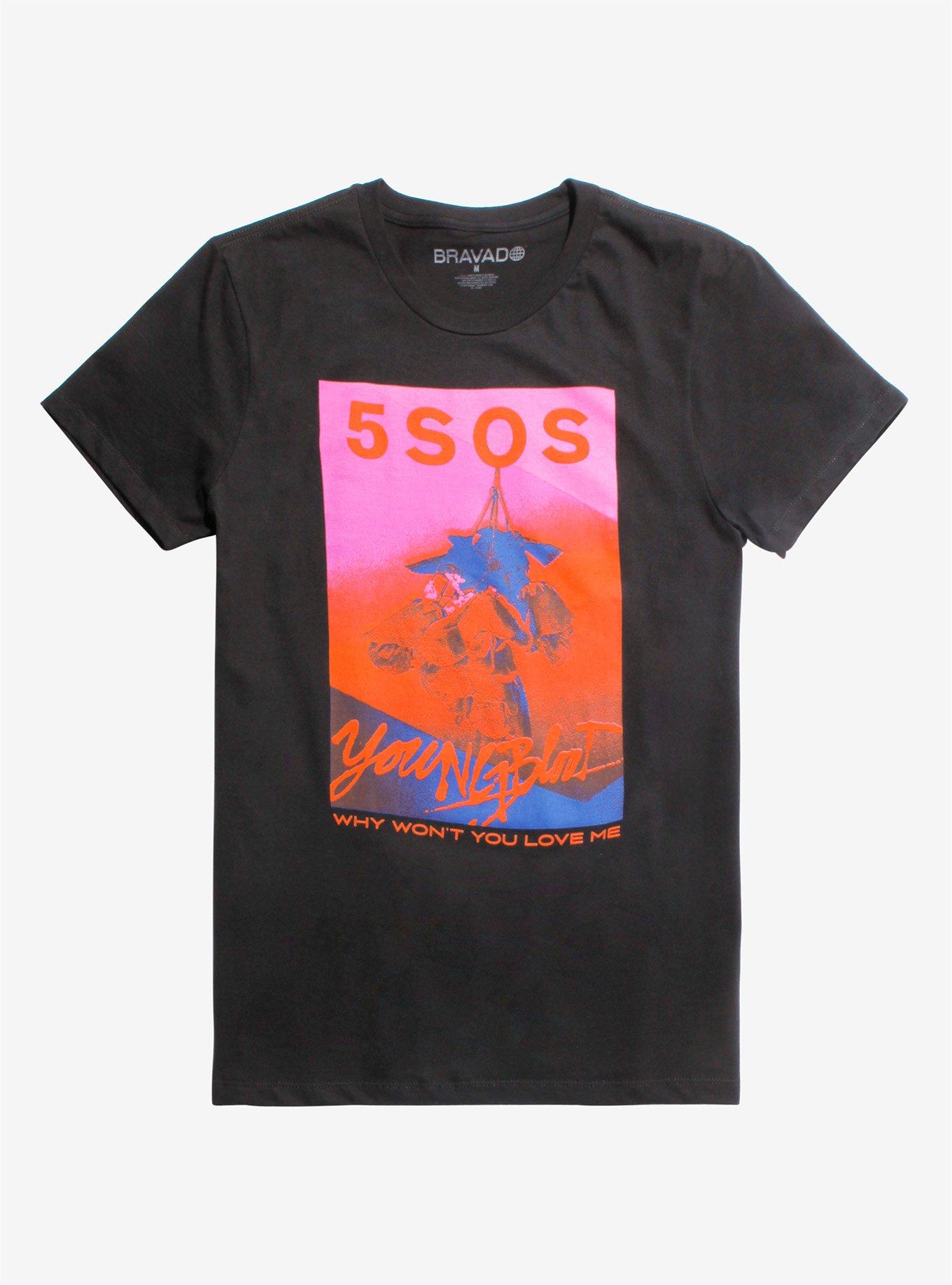 5 Seconds Of Summer Youngblood Why Won't You Love Me T-Shirt, BLACK, hi-res