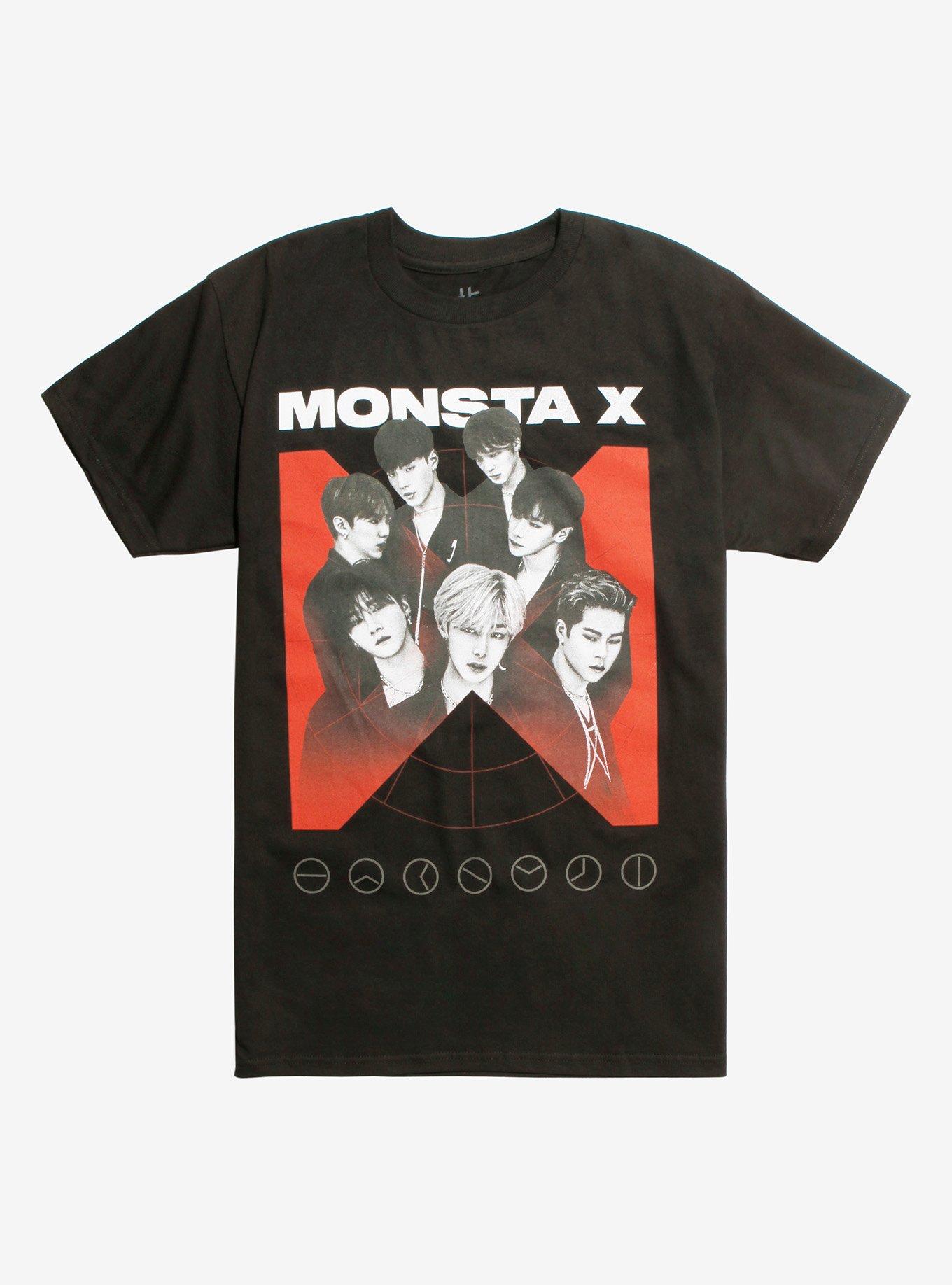 Monsta X Logo T-Shirt, BLACK, hi-res