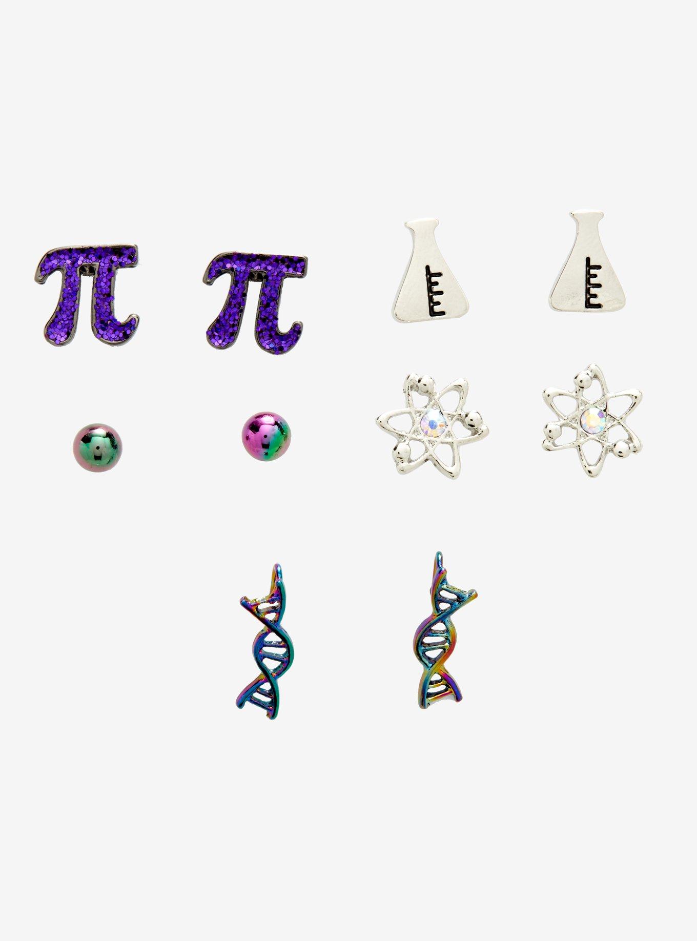 Science Atom Earring Set, , hi-res