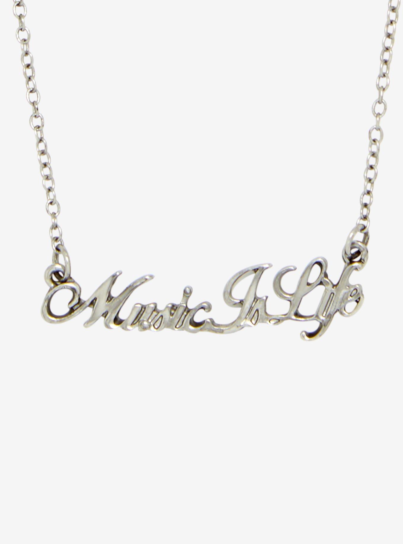 Music Is Life Necklace, , hi-res