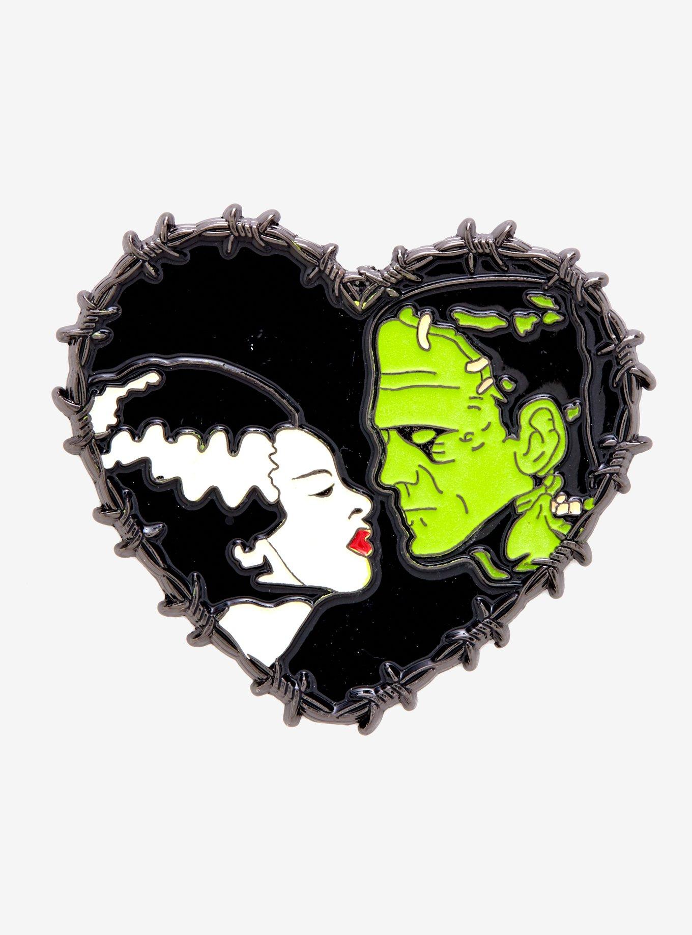 Universal Studios Monsters Bride Of Frankenstein Heart Enamel Pin