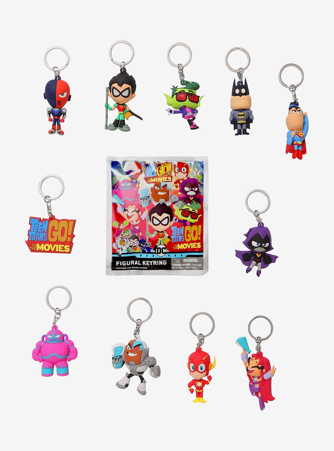 DC Teen Titans GO! 3D Foam Blind Bag Key Chains Action Figure 