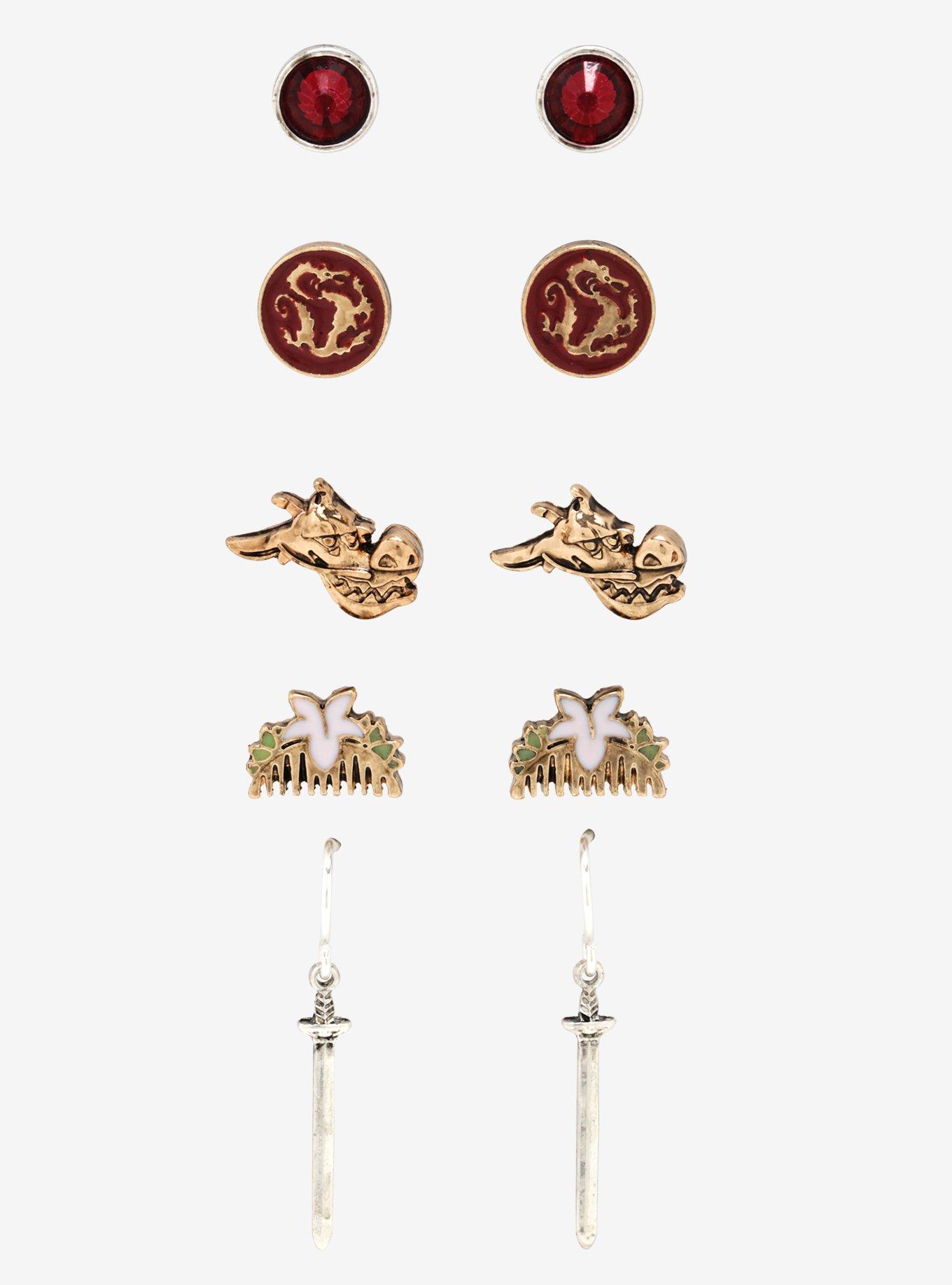 Disney Mulan Dangle Earring Set, , hi-res