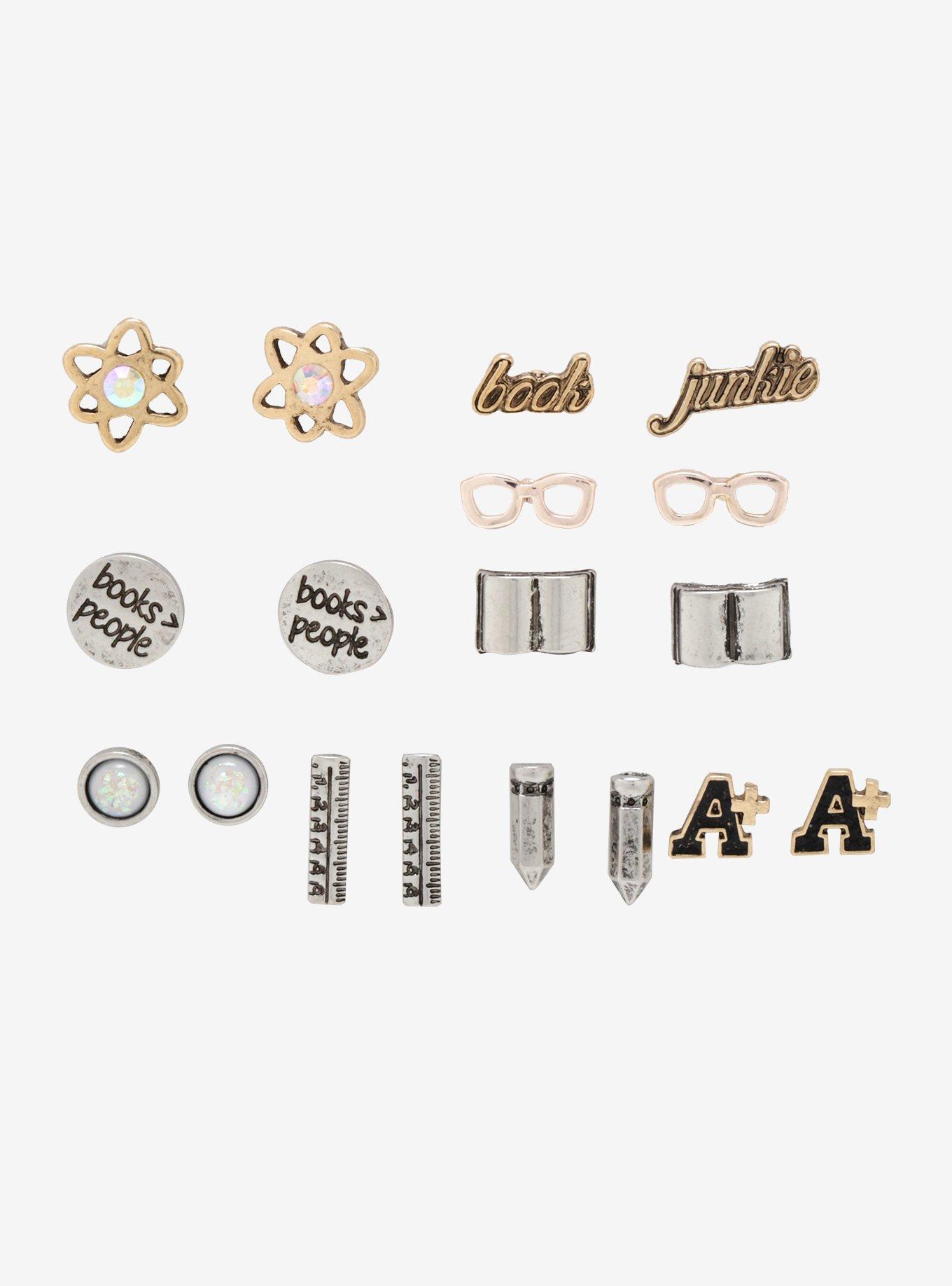 I'd Rather Be Reading Earring Set, , hi-res