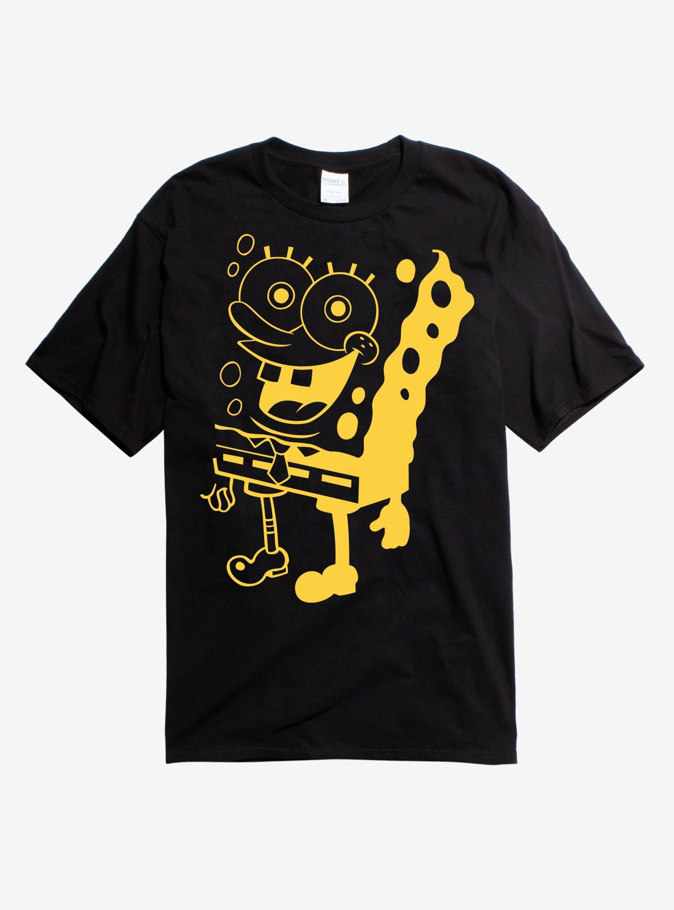 Spongebob t 2025 shirt black