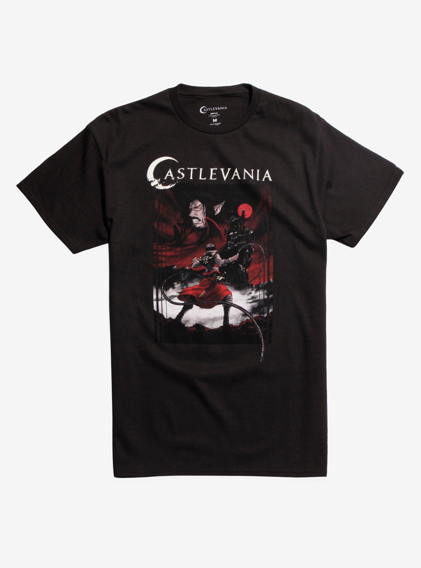 Castlevania Poster T-Shirt, BLACK, hi-res