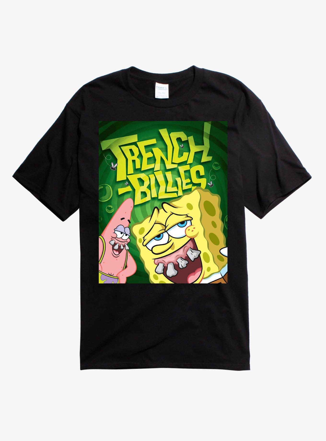 SpongeBob Trench Billies T-Shirt - BLACK | Hot Topic