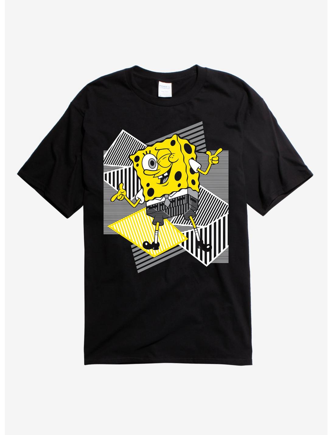 SpongeBob SquarePants Grayscale Patterns T-Shirt, , hi-res