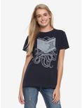 Fantastic Books Octopus Womens T-Shirt - BoxLunch Exclusive, NAVY, hi-res