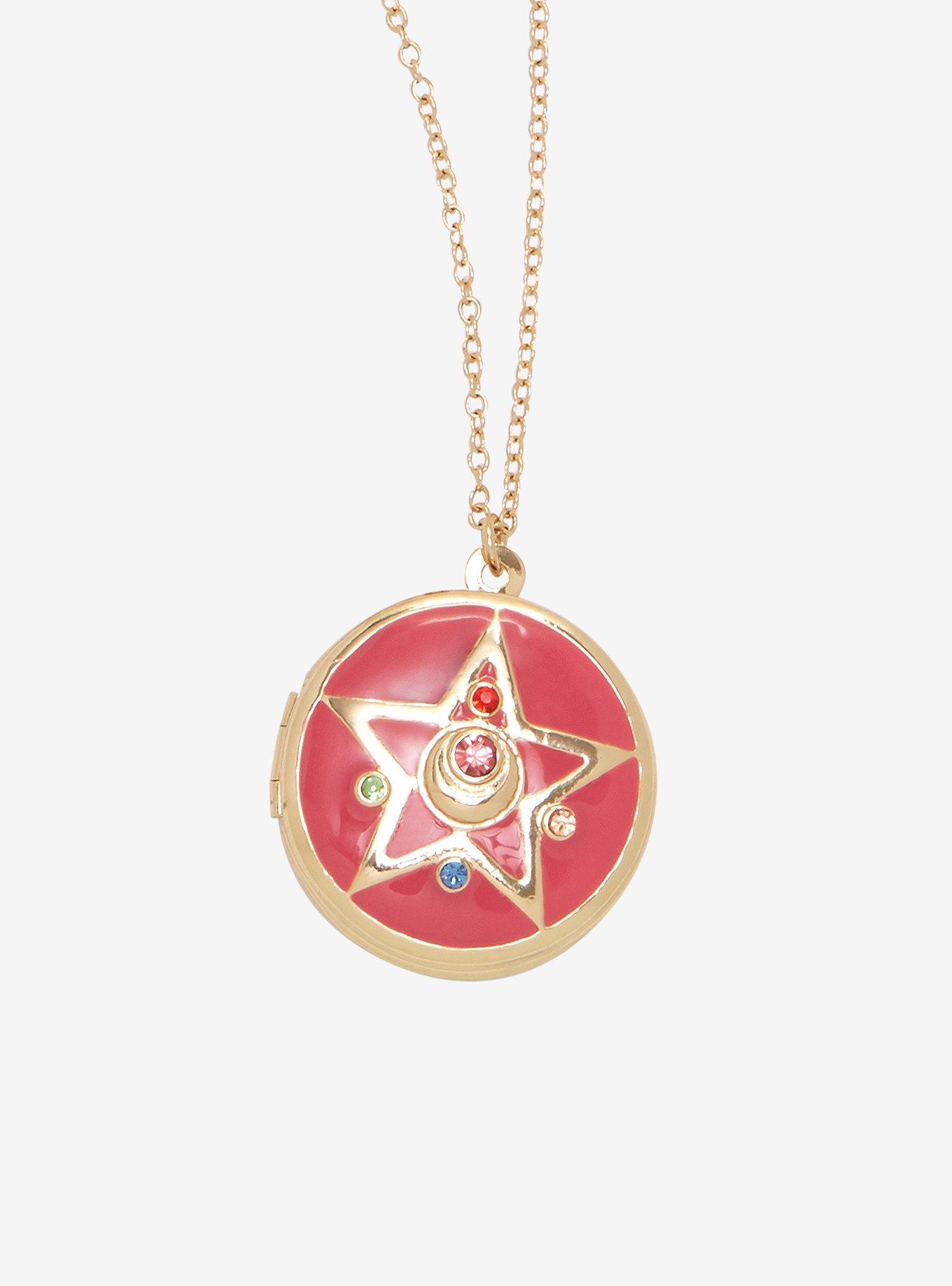 Sailor Moon Pink Star Locket Necklace, , hi-res