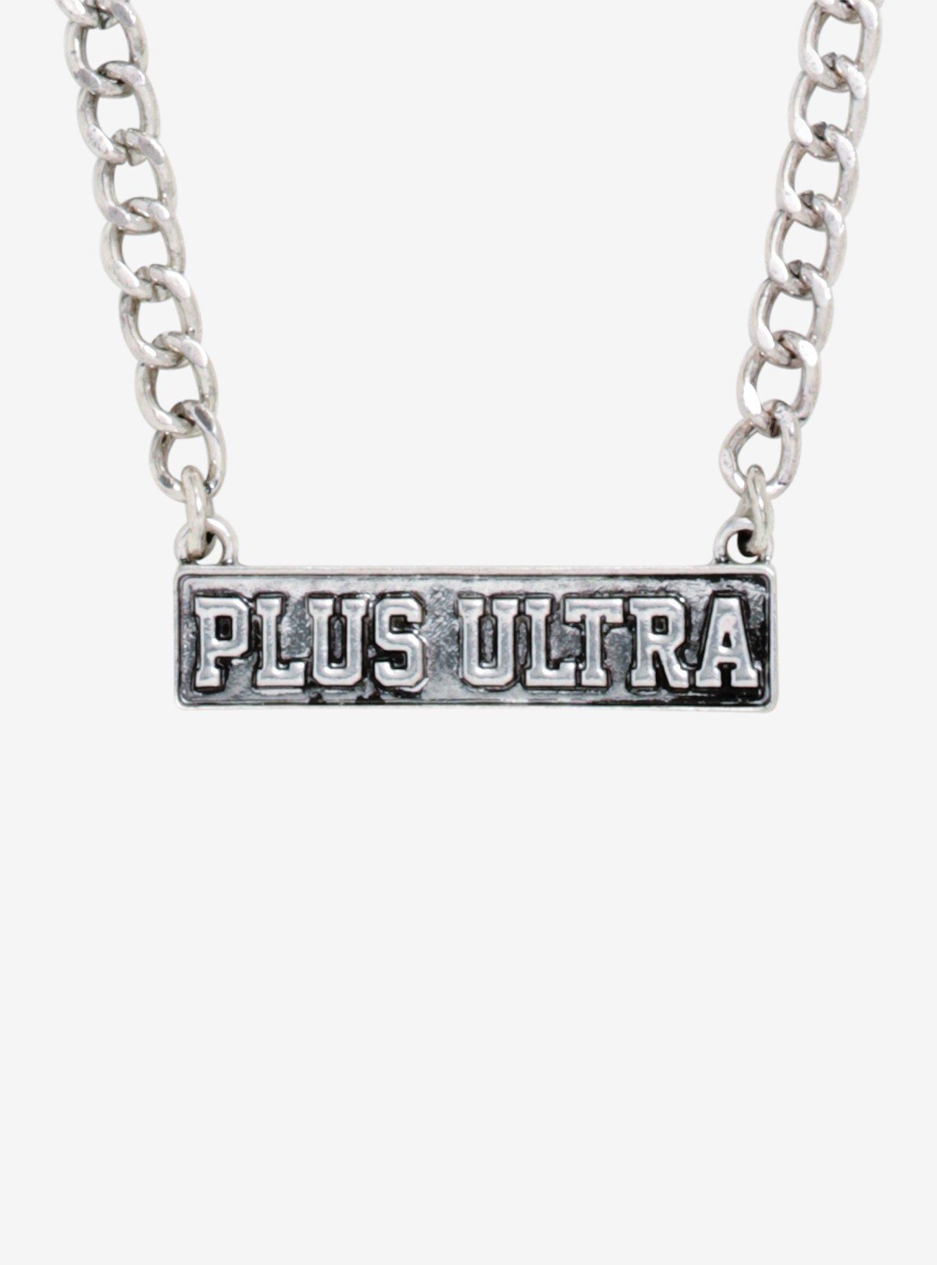 My Hero Academia Plus Ultra Nameplate Necklace, , hi-res