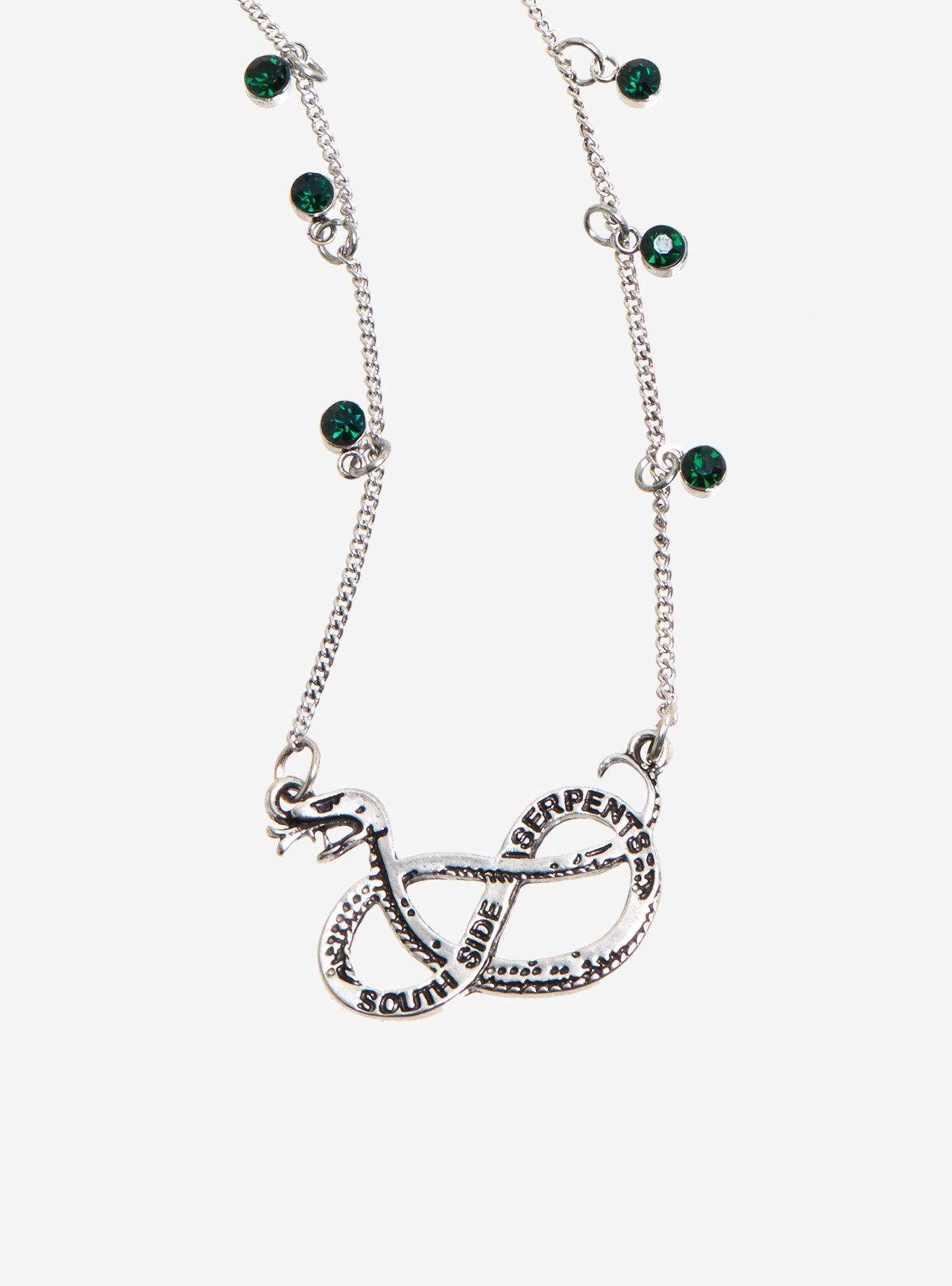 Riverdale Southside Serpents Snake Pendant Necklace, , hi-res