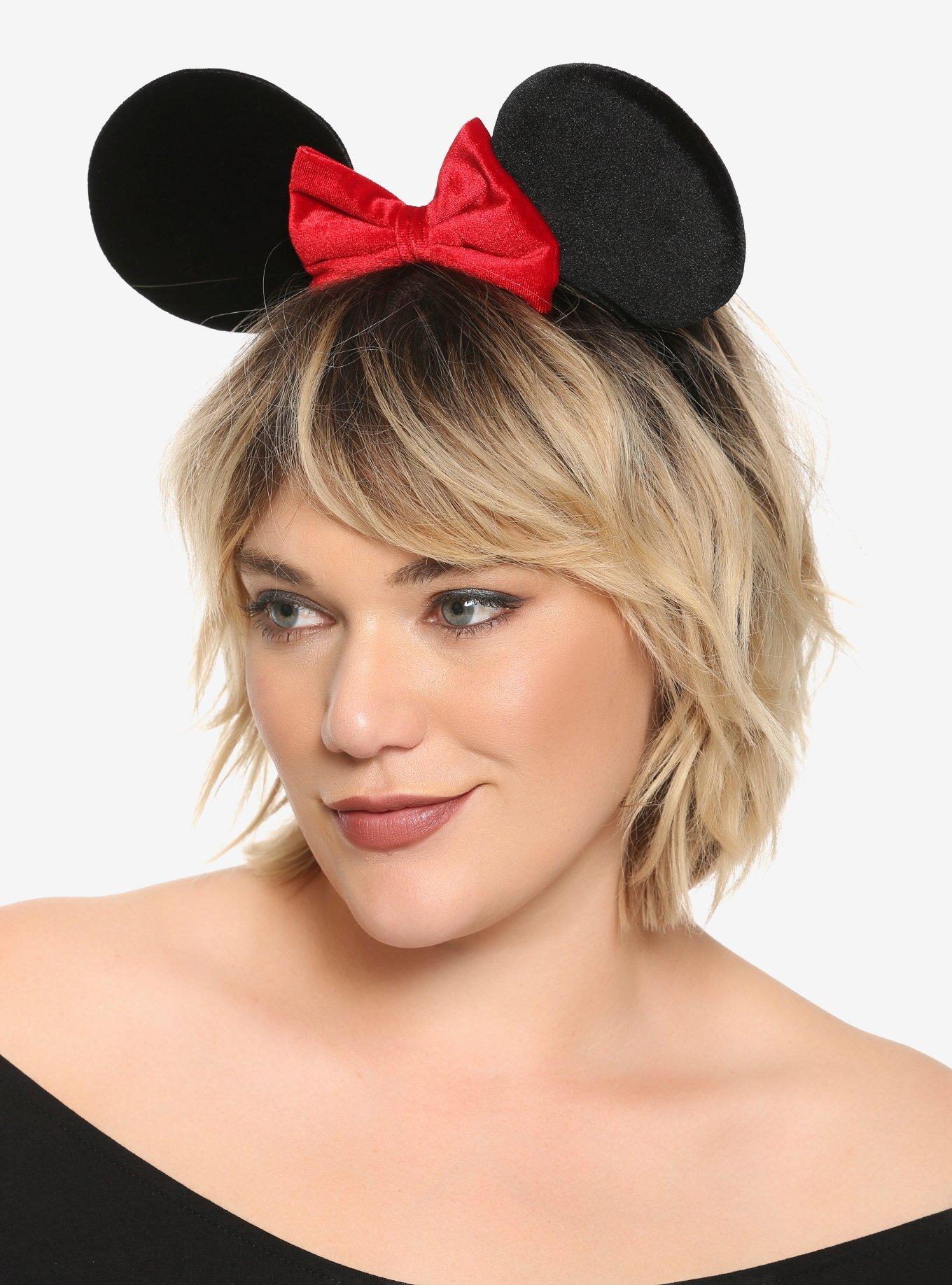 Disney Minnie Mouse Velvet Ears Headband, , hi-res