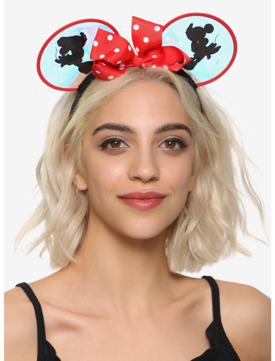 Disney Mickey Mouse & Minnie Mouse Iridescent Ears Headband, , hi-res