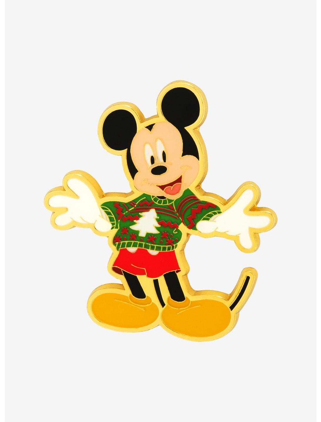 Disney Mickey Mouse Holiday Sweater Enamel Pin - BoxLunch Exclusive, , hi-res