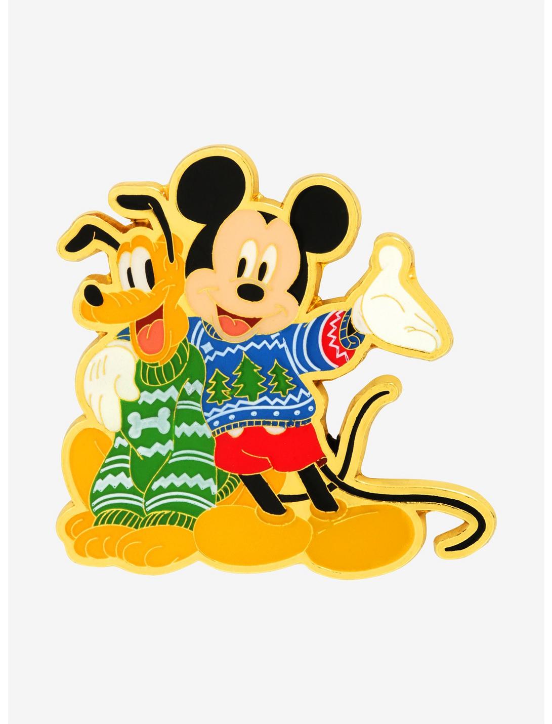 Disney Mickey Mouse Holiday Sweater Enamel Pin - BoxLunch Exclusive, , hi-res