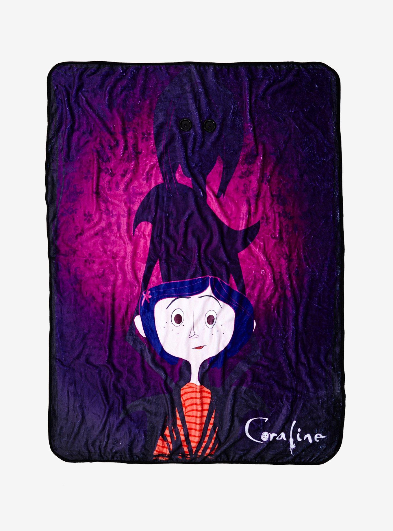 Coraline Throw Blanket - BoxLunch Exclusive, , hi-res