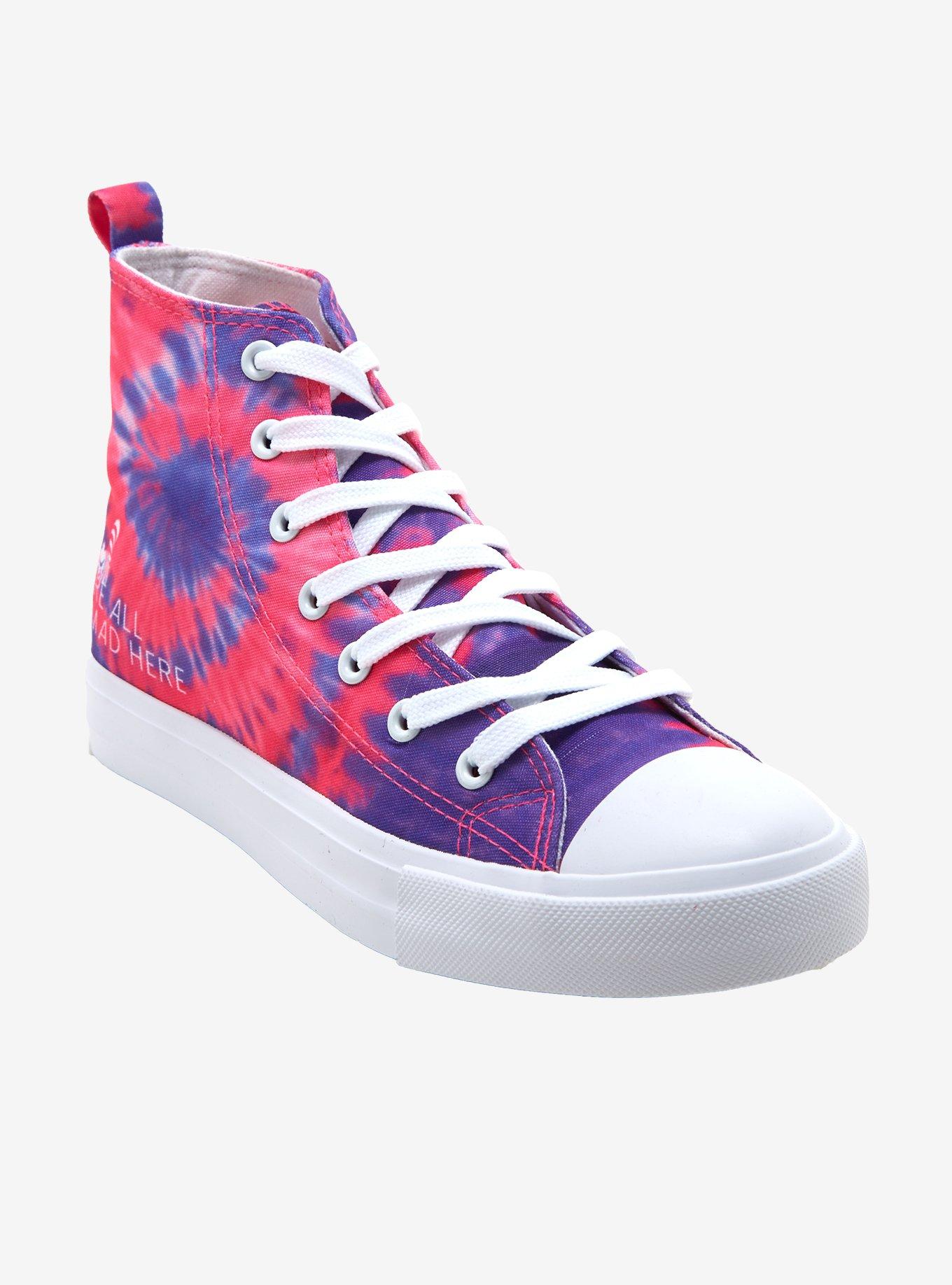 Disney Alice In Wonderland Cheshire Cat Tie-Dye Hi-Top Sneakers, MULTI, hi-res