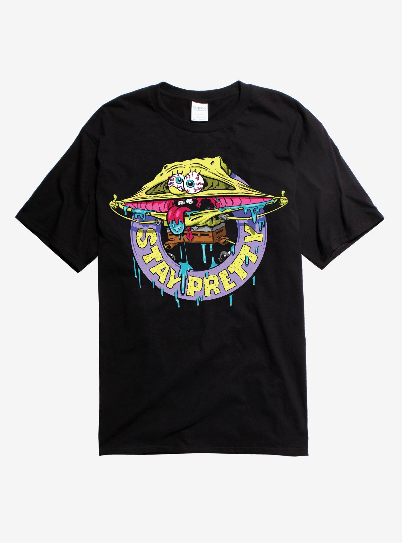 SpongeBob Patch Stay Pretty T-Shirt, , hi-res