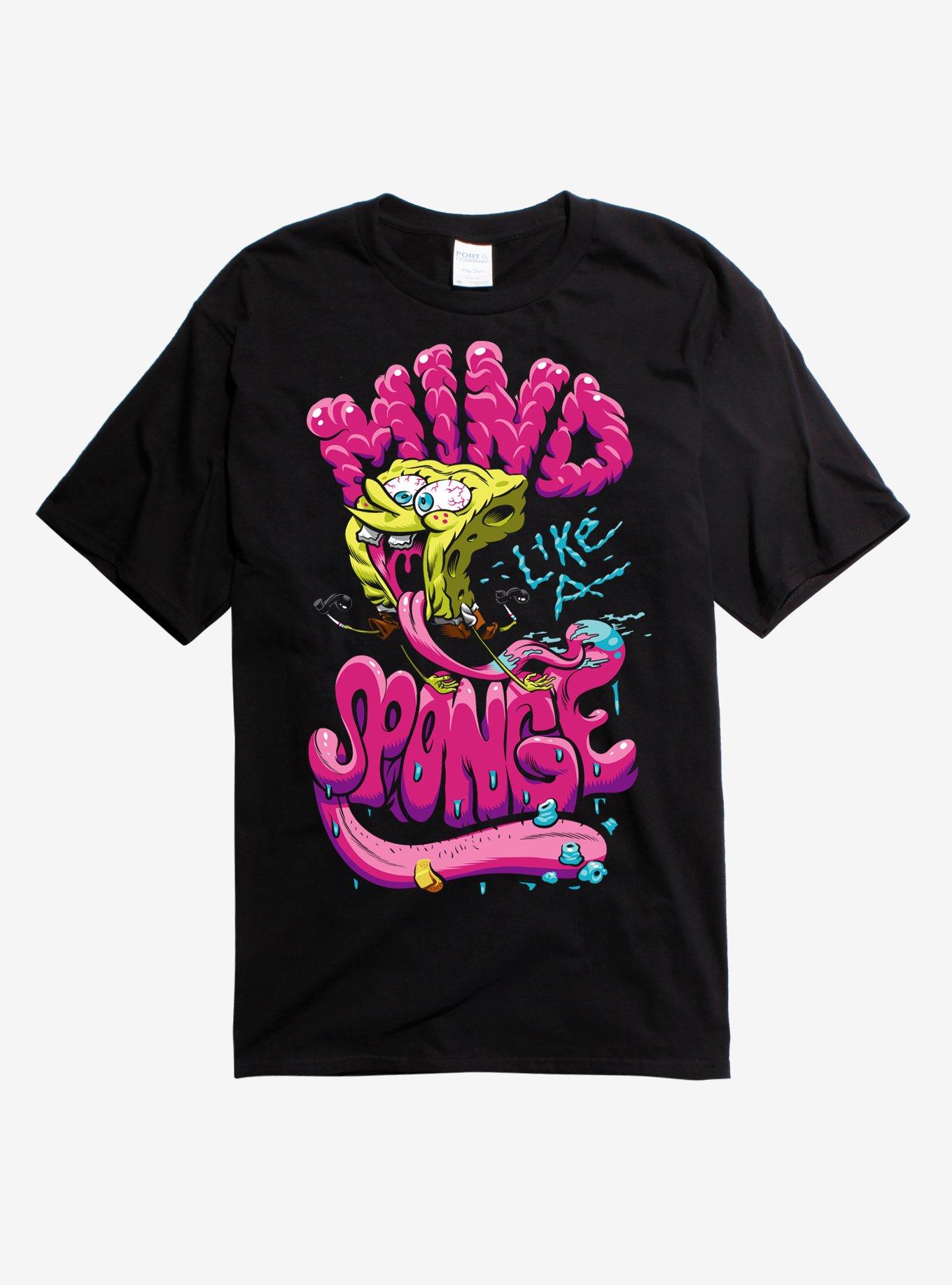 SpongeBob Patch Mind Sponge T-Shirt, , hi-res