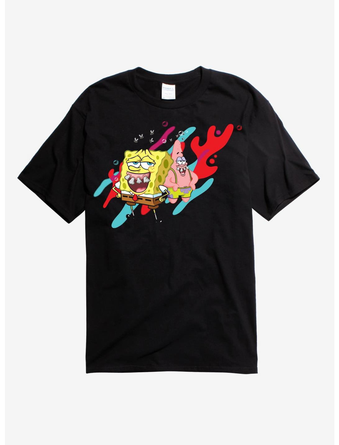 SpongeBob & Patrick Teeth Blk T-Shirt, , hi-res