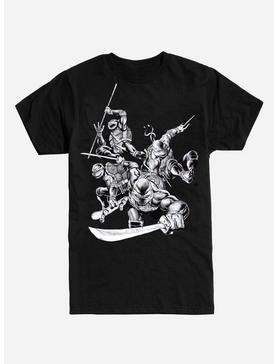 Teenage Mutant Ninja Turtles Black and White Group T-Shirt, , hi-res