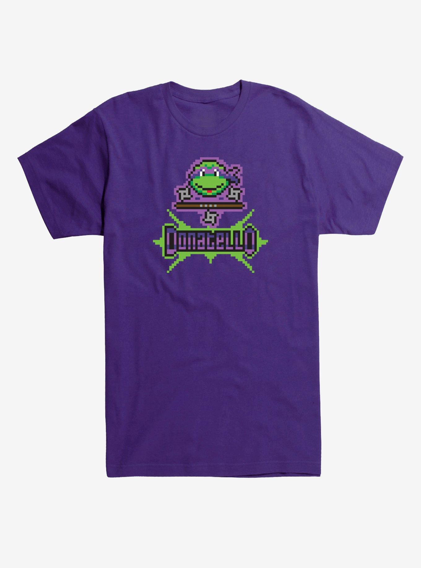 Teenage Mutant Ninja Turtles Pixel Art Donatello T-Shirt, PURPLE, hi-res