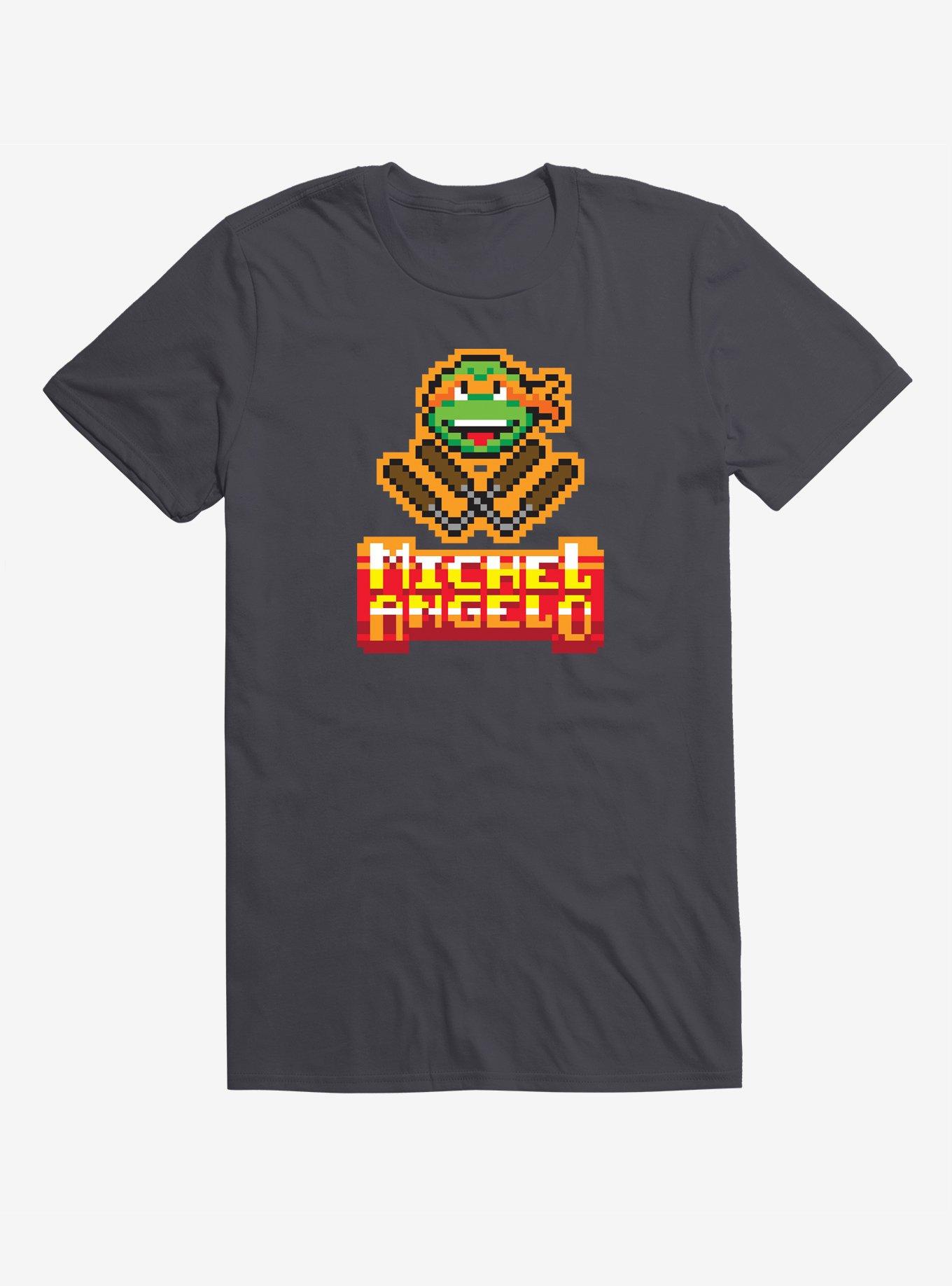 Teenage Mutant Ninja Turtles Pixel Art Michelangelo T-Shirt, , hi-res
