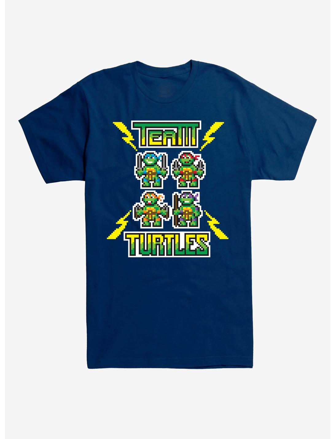 Teenage Mutant Ninja Turtles Pixel Art Group T-Shirt, NAVY, hi-res