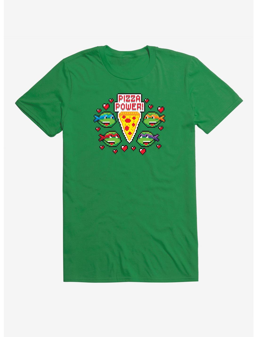 Teenage Mutant Ninja Turtles Pixel Art Pizza Power T-Shirt, KELLY GREEN, hi-res